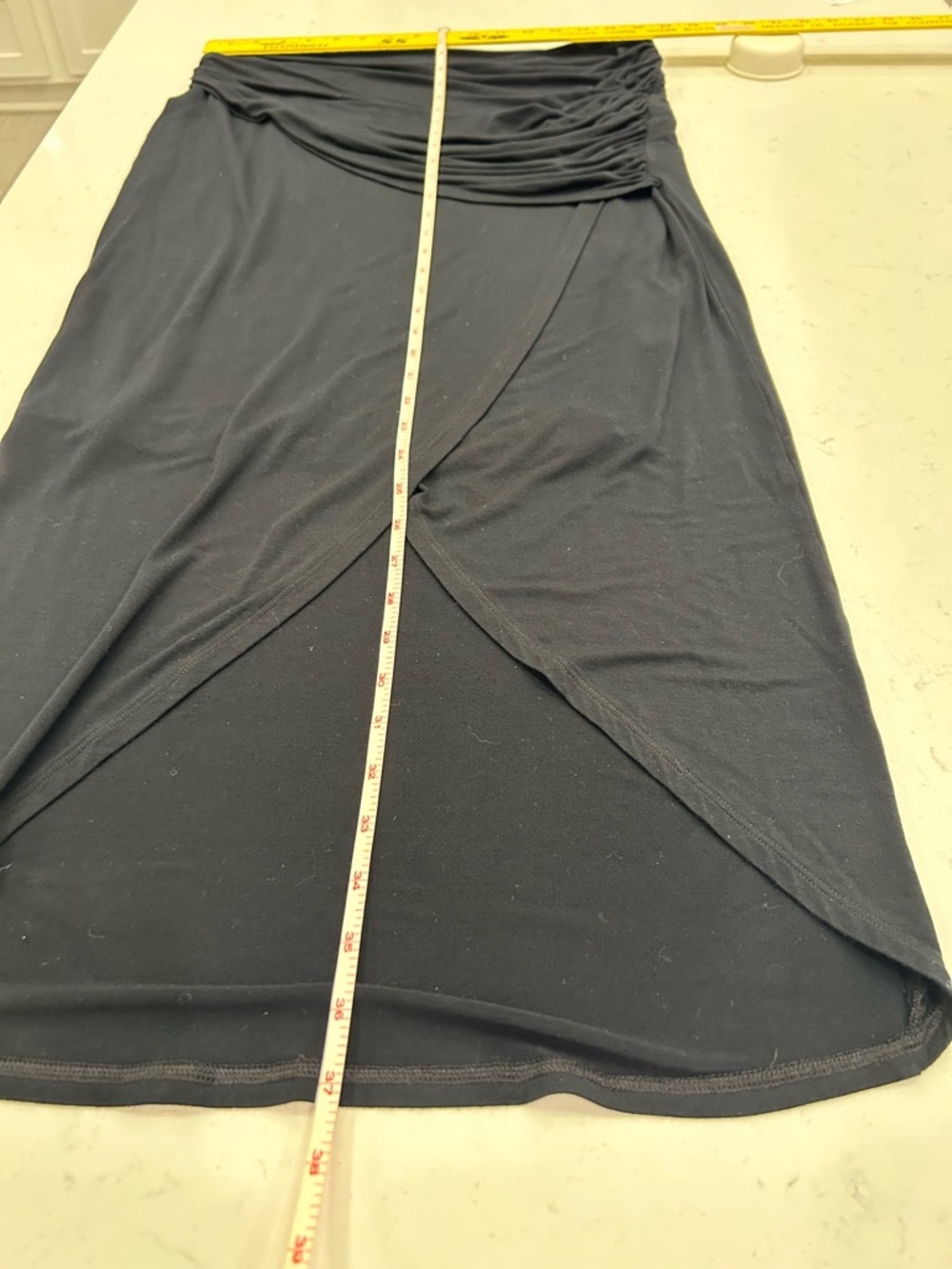 CAbi Black Draped Wrap-Front Maxi Skirt - Picture 8 of 8
